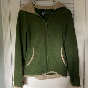 Women’s XS Kühl Green Zip-Up Hooded Jacket